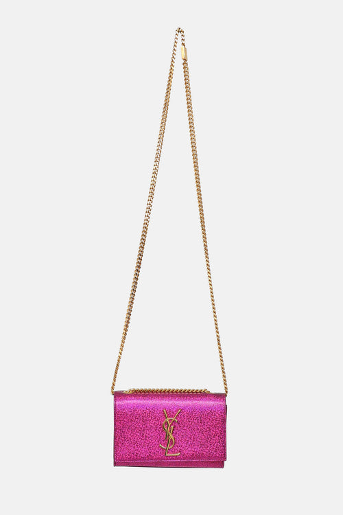 Saint Laurent Glitter Mini Kate Bag