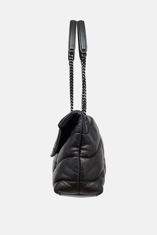 Saint Laurent Leather Medium Puffer Bag