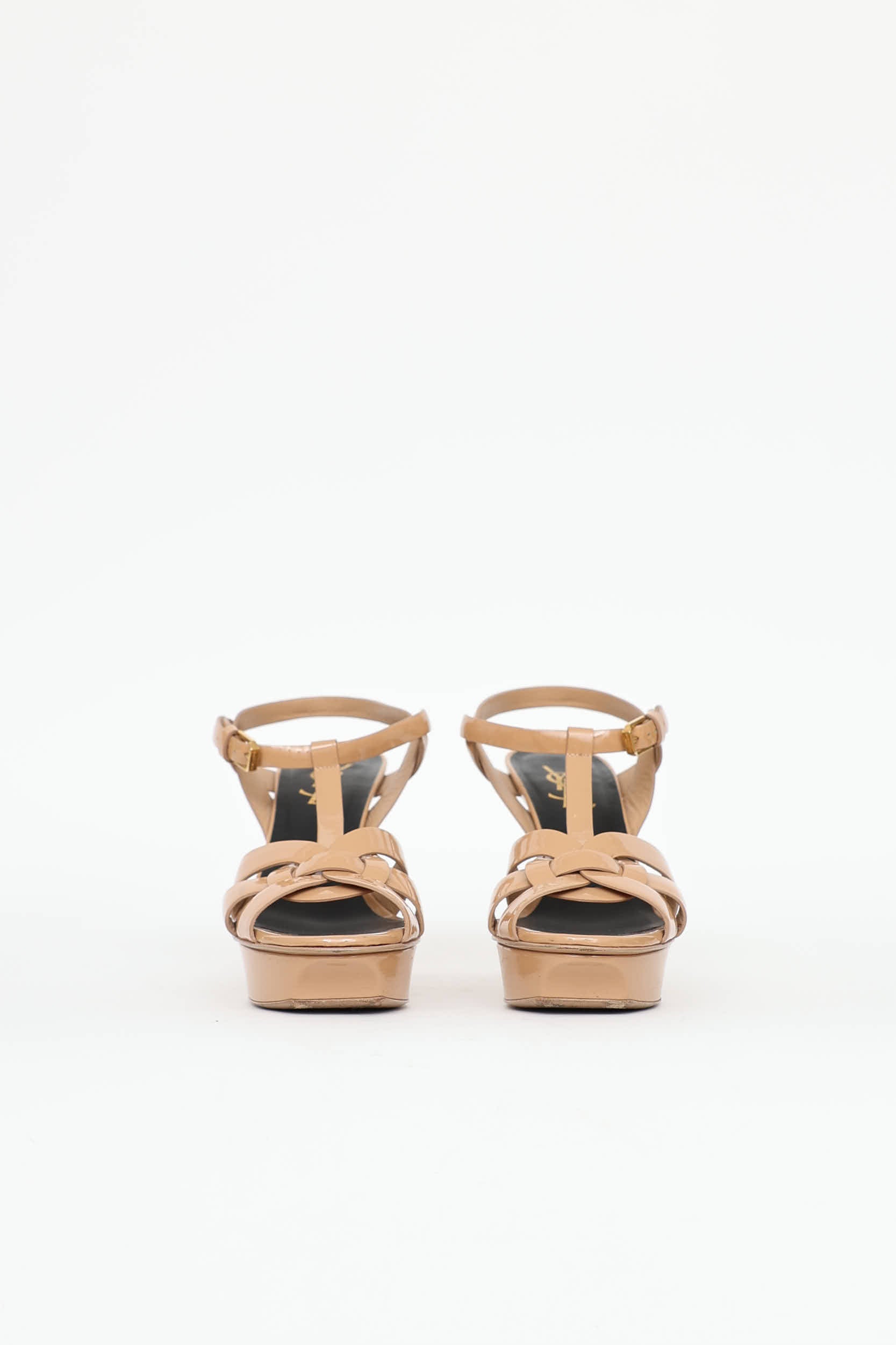 Saint Laurent Patent Tribute Sandal