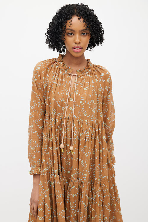 Yvonne S Brown & Multicolour Floral Dress
