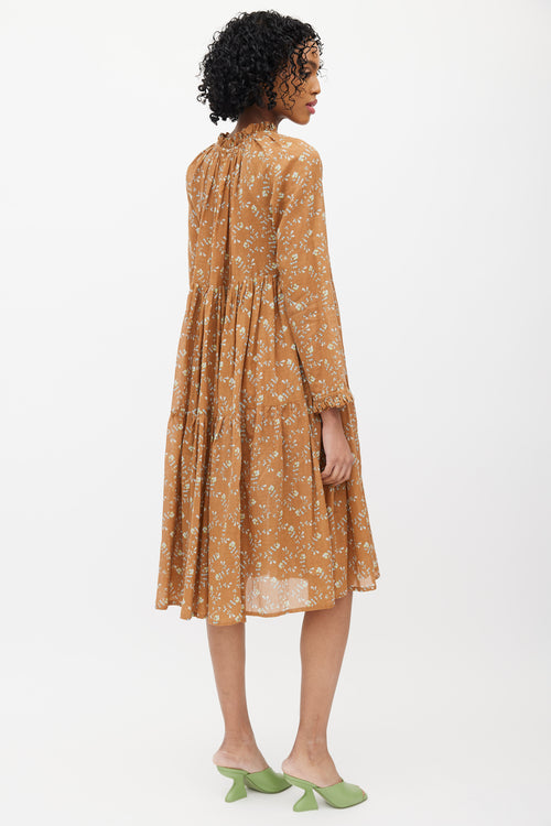 Yvonne S Brown & Multicolour Floral Dress