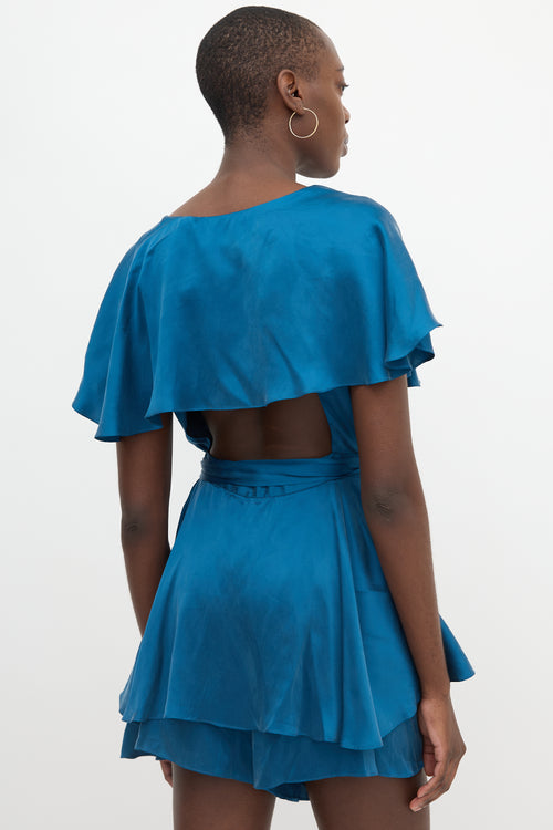 Zimmermann Silk Ruffled Romper