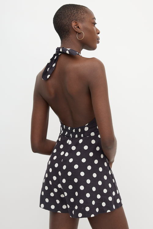 Zimmermann Linen Polka Dot Bellitude Romper