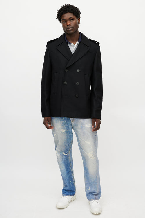 Zadig & Voltaire Black Wool Double Breasted Jacket