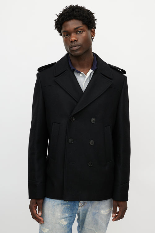 Zadig & Voltaire Black Wool Double Breasted Jacket