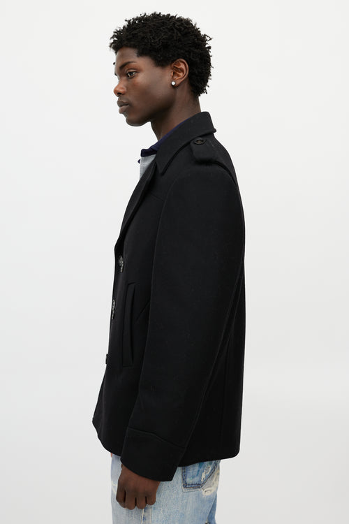Zadig & Voltaire Black Wool Double Breasted Jacket