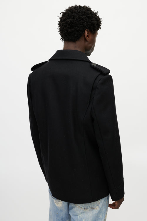Zadig & Voltaire Black Wool Double Breasted Jacket