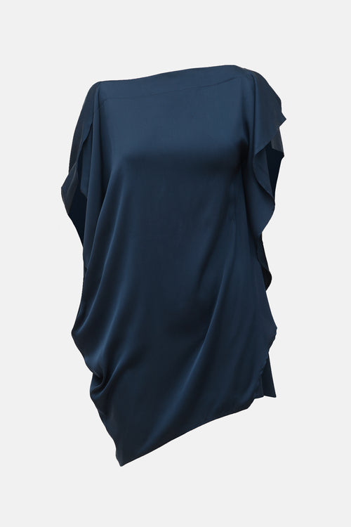 Zero Maria Cornejo Silk Draped Blouse