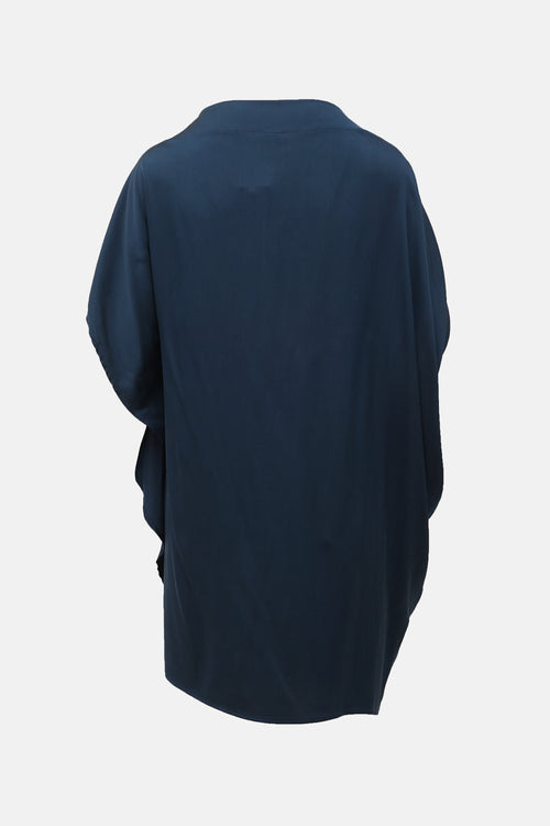 Zero Maria Cornejo Silk Draped Blouse