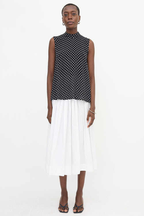 Zimmermann Crepe Sheer Polka Dot Top