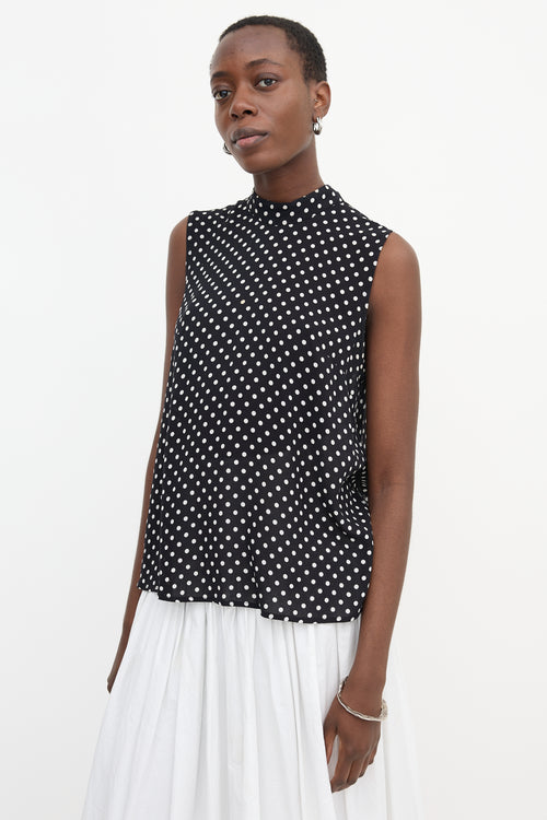 Zimmermann Crepe Sheer Polka Dot Top