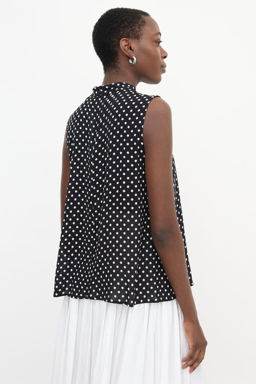 Zimmermann Crepe Sheer Polka Dot Top