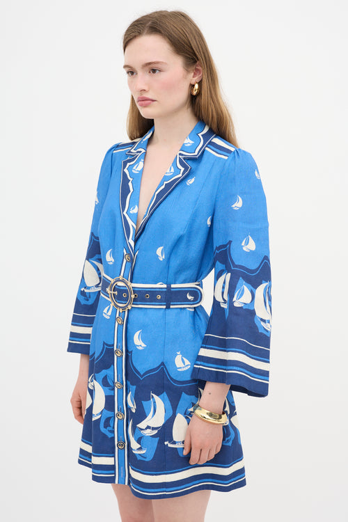 Zimmermann Linen High Tide Mini Dress