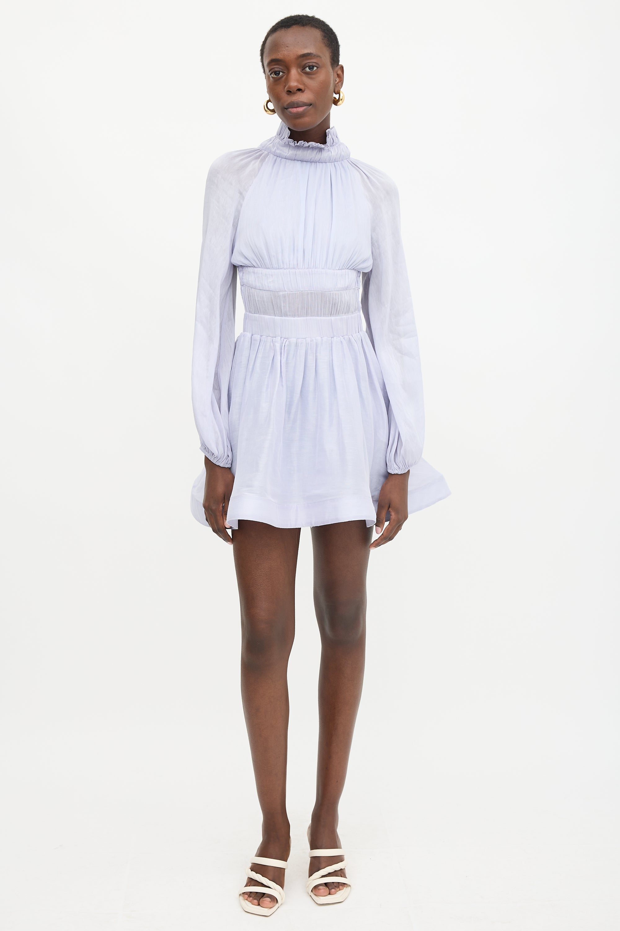 Zimmermann Linen & Silk Luminous Mini Dress