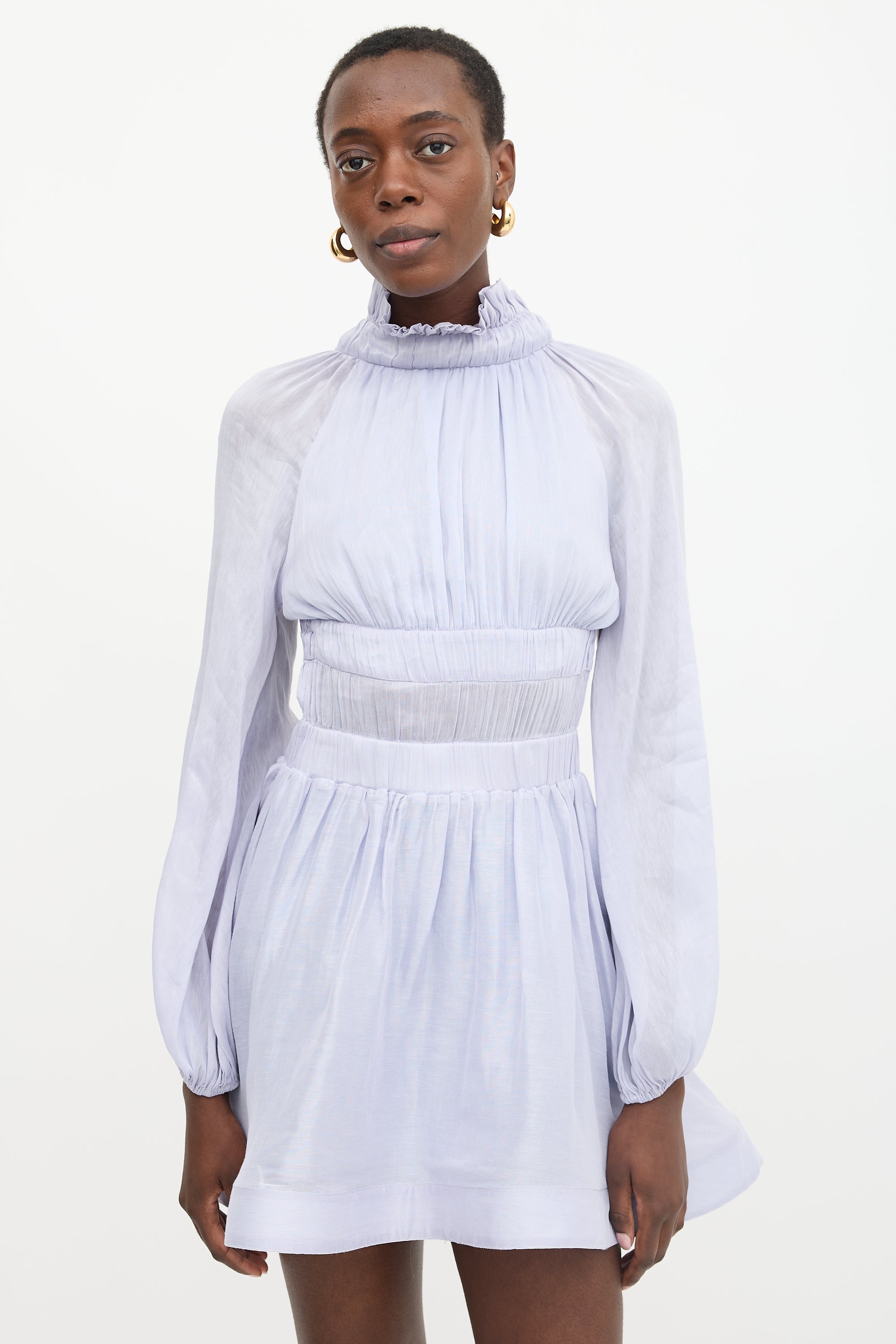 Zimmermann Linen & Silk Luminous Mini Dress