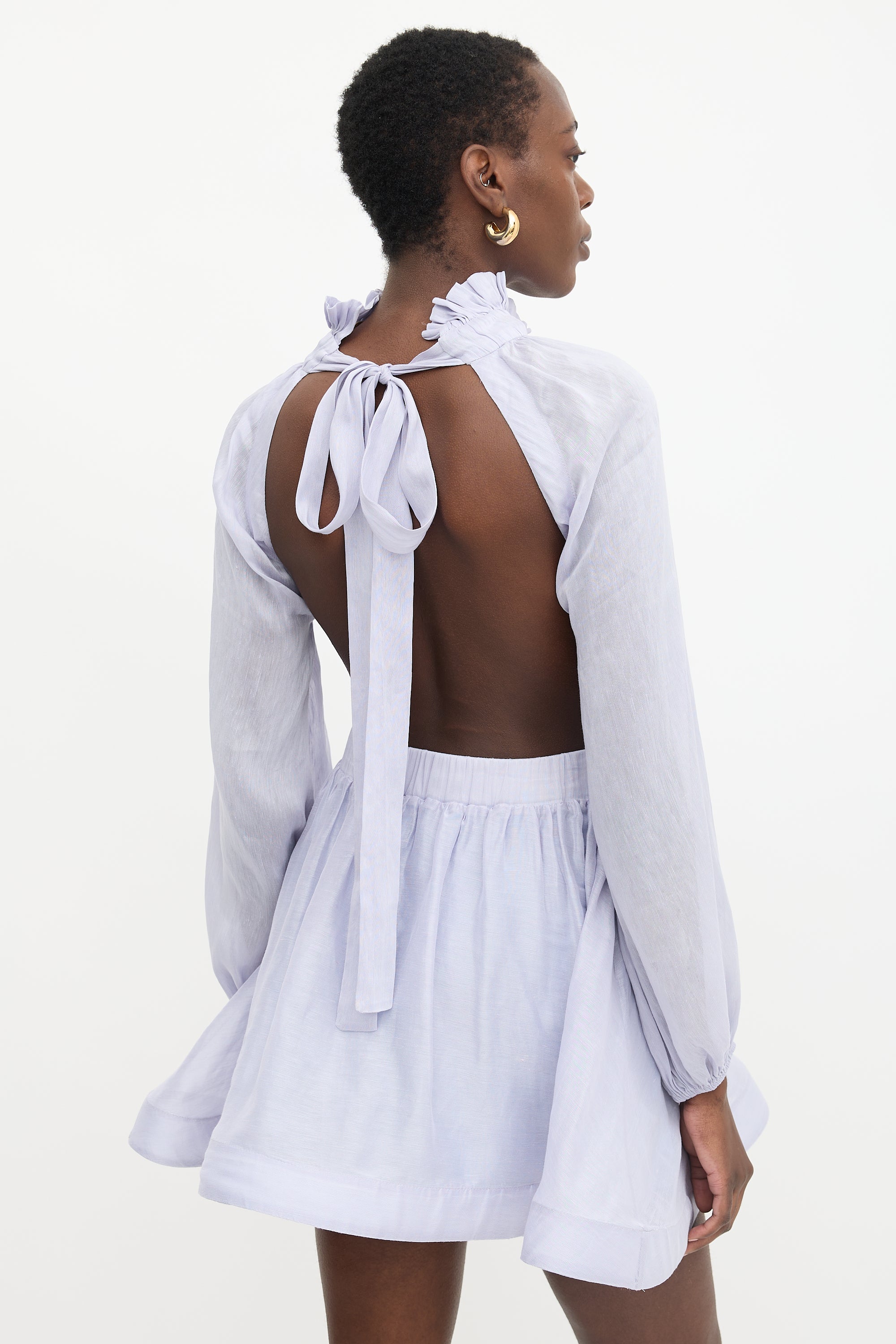 Zimmermann Linen & Silk Luminous Mini Dress