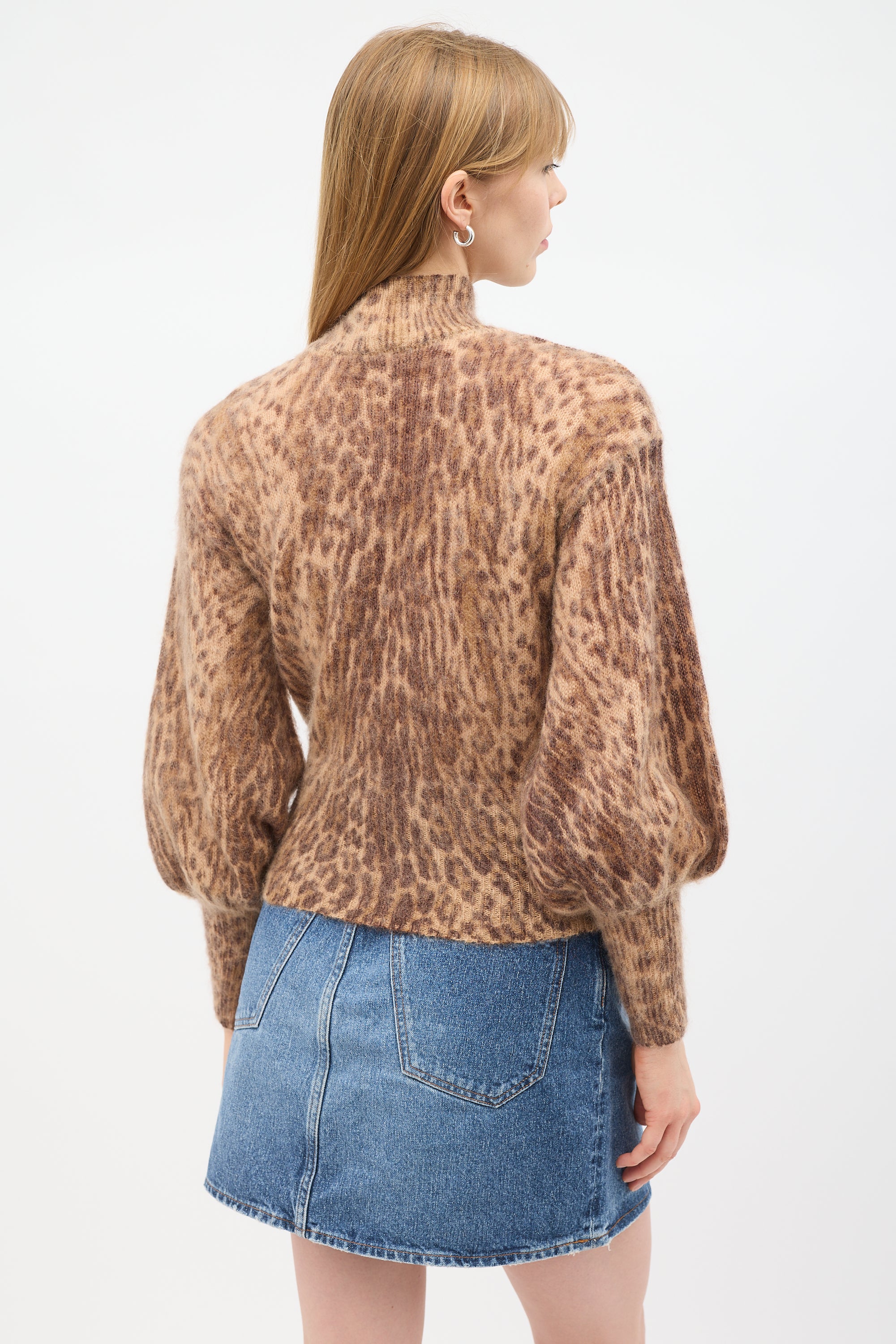 Zimmermann Beige & Brown Mohair Patterned Sweater