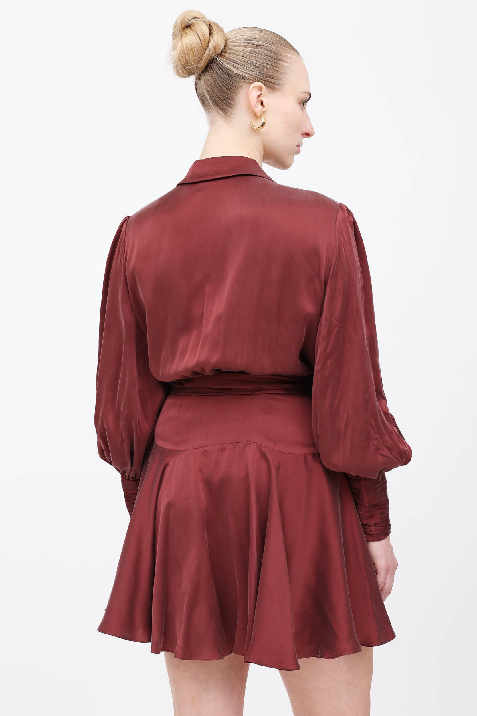 Zimmermann Silk Ruffled Wrap Dress