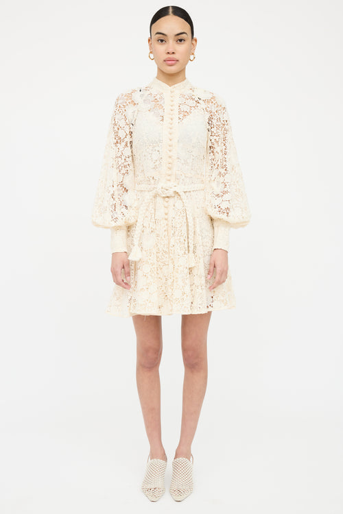 Lace Button Up Cassia Dress