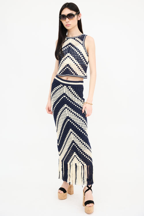 Zimmermann Crochet Tassle Skirt