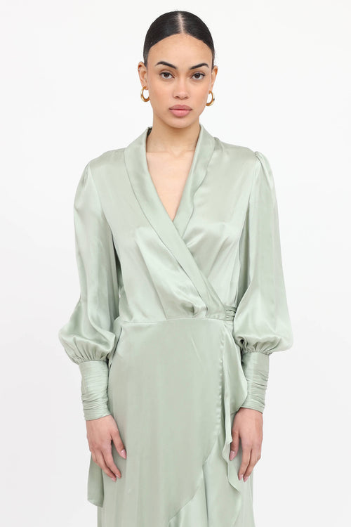 Silk Wrap Dress