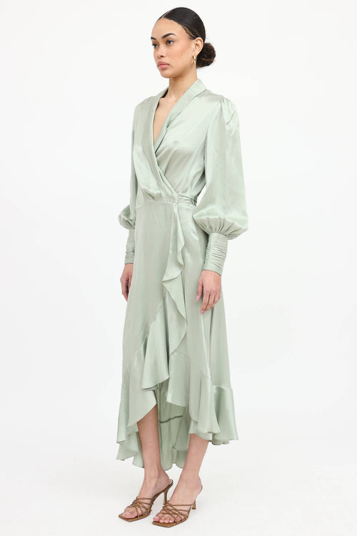 Silk Wrap Dress