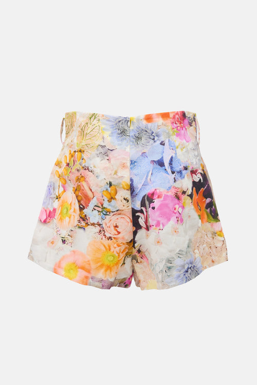 Zimmermann Linen Floral Prima Short