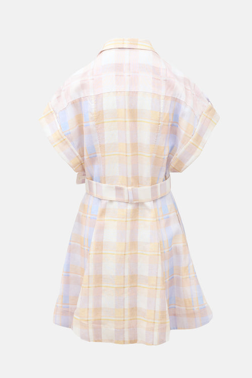 Zimmermann Linen Dancer Spliced Dress