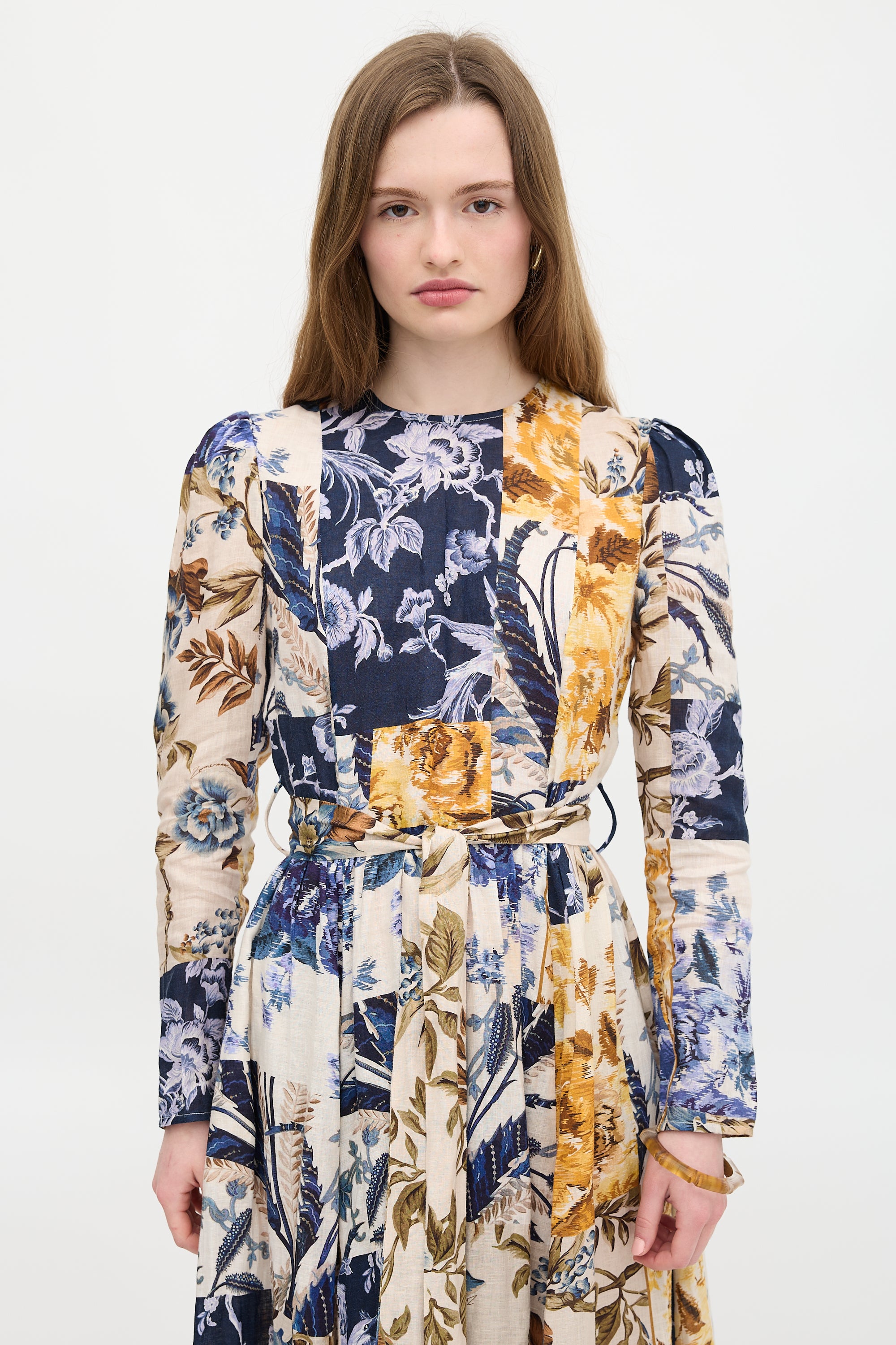 Zimmermann Linen Floral Aliane Dress
