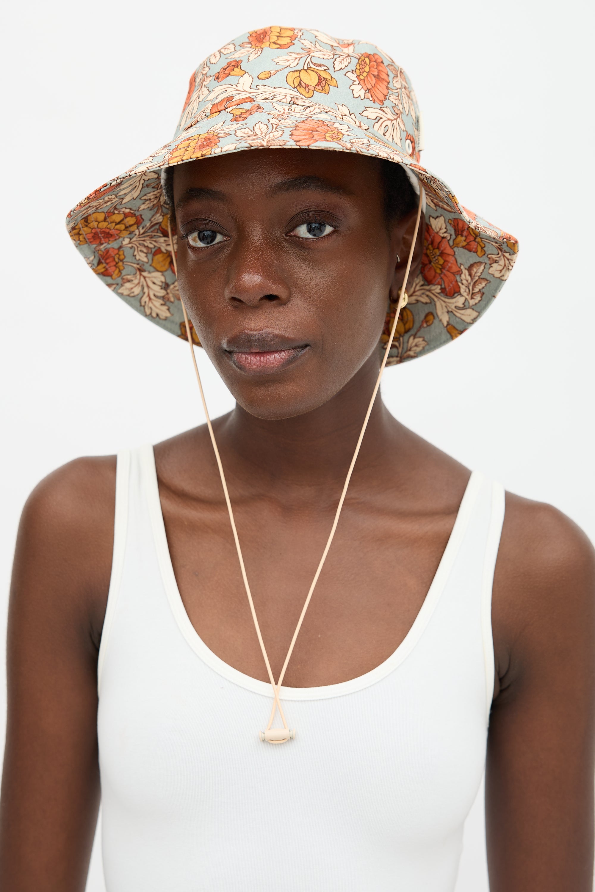 Zimmermann Linen Floral Bucket Hat