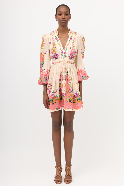 Zimmermann Linen Floral Tropicana Dress