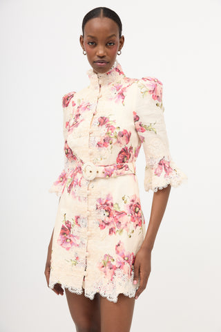 Zimmermann Linen High Tide Applique Dress
