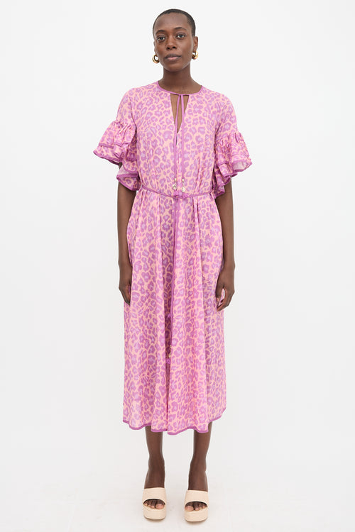 Zimmermann Printed Flutter Midi Dress