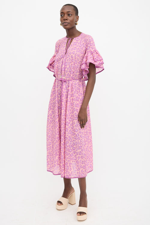 Zimmermann Printed Flutter Midi Dress