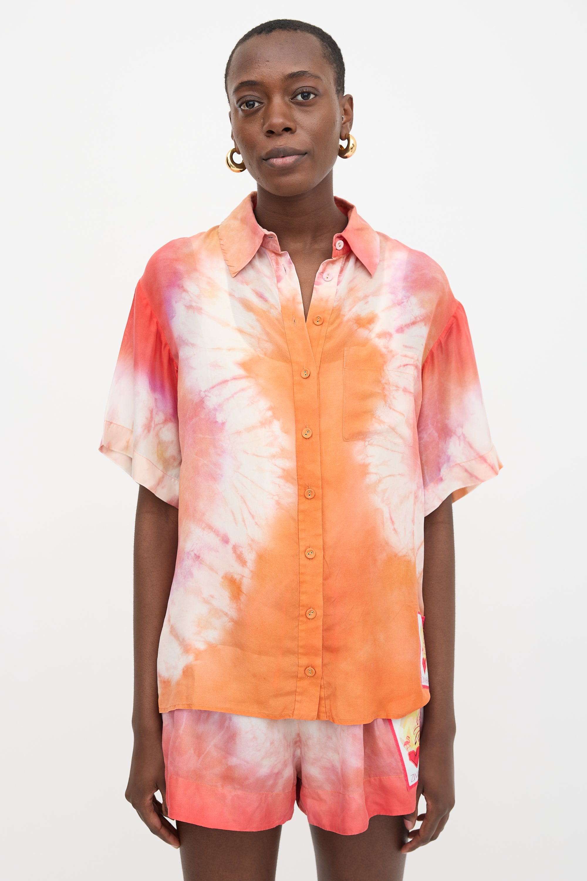 Zimmermann Silk Tie Dye Violet Set