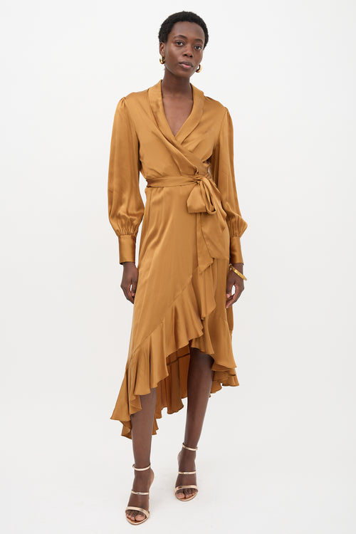 Zimmermann Silk Wrap Dress