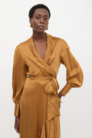 Zimmermann Silk Wrap Dress