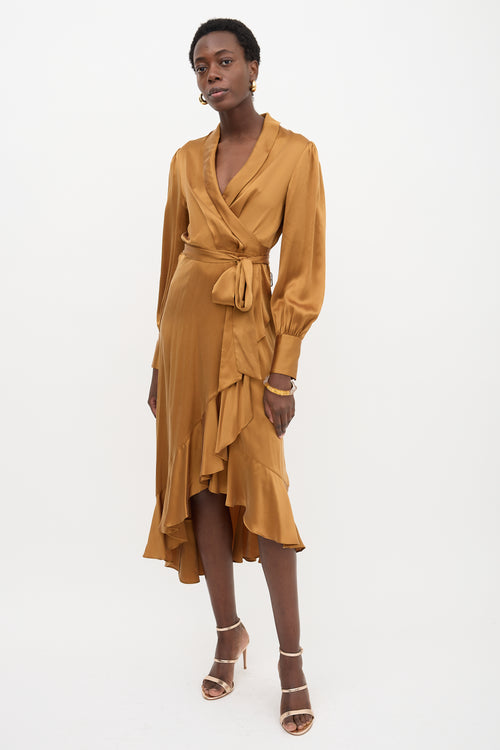 Zimmermann Silk Wrap Dress