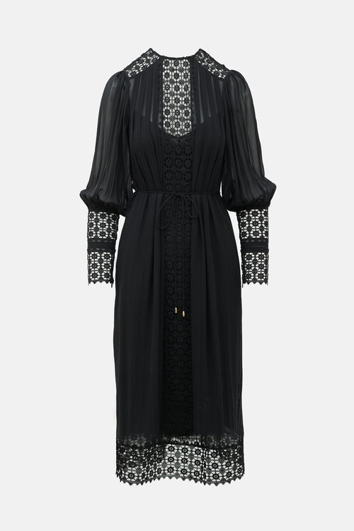 Zimmermann Silk Crochet Maxi Dress
