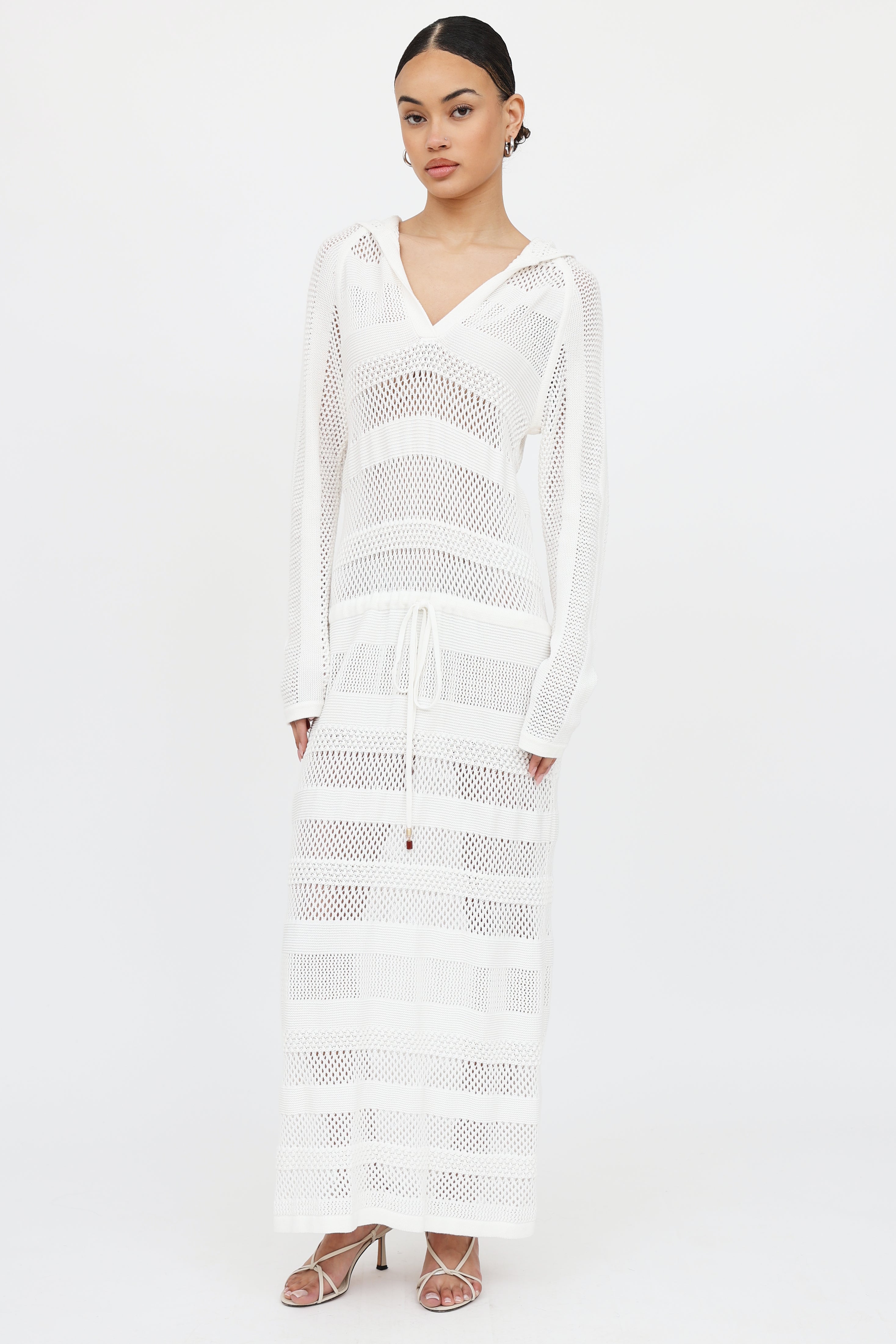 Zimmermann Crochet Hooded Dress