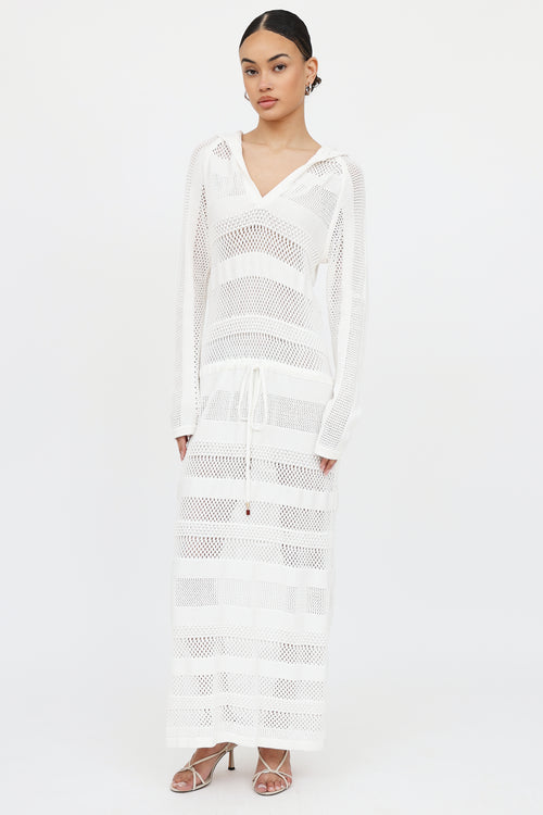 Zimmermann Crochet Hooded Dress