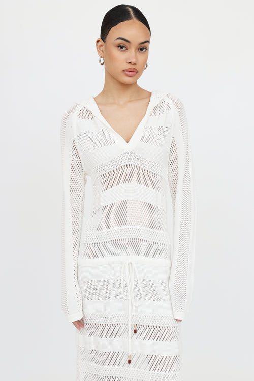 Zimmermann Crochet Hooded Dress