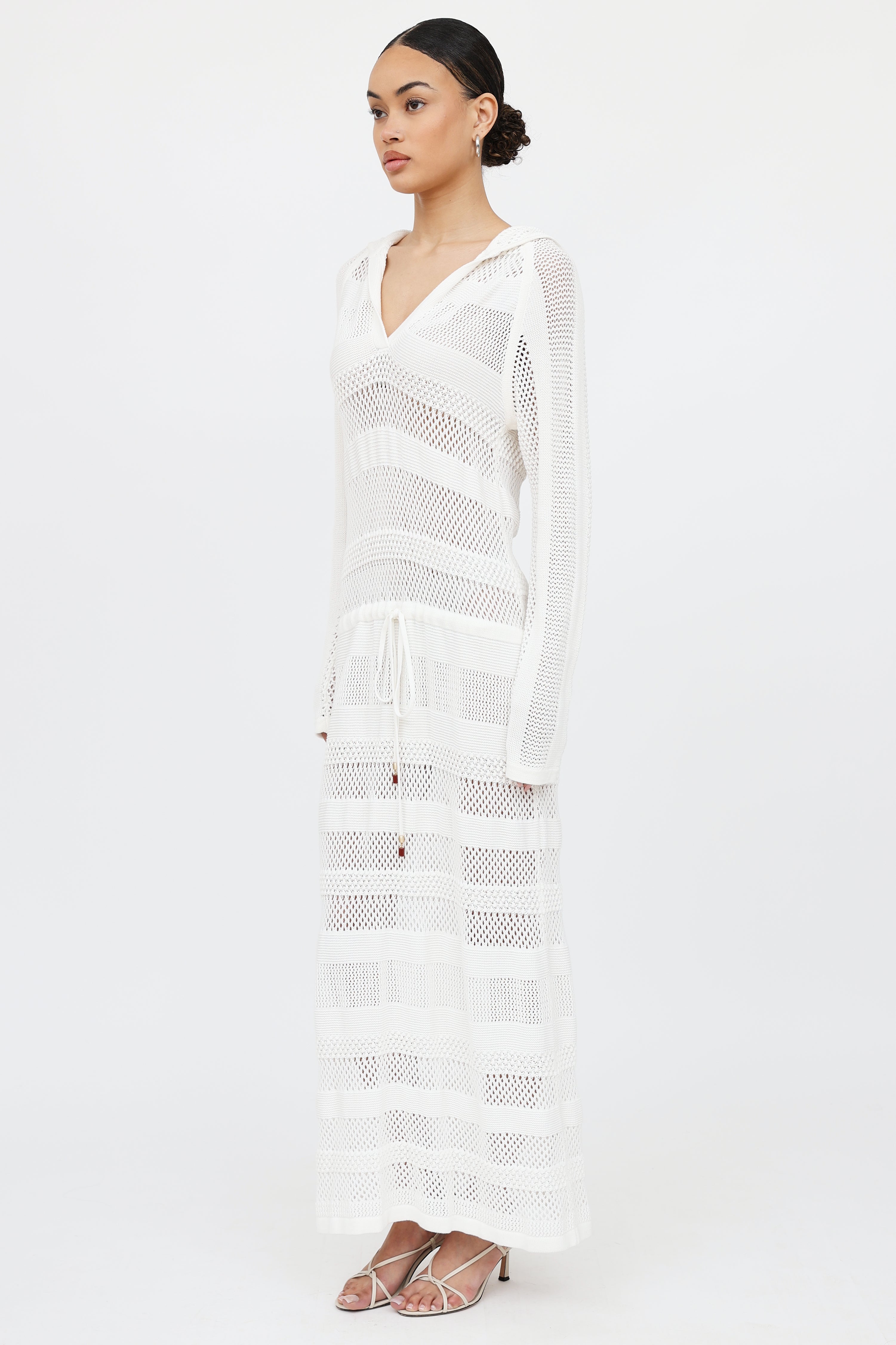 Zimmermann Crochet Hooded Dress