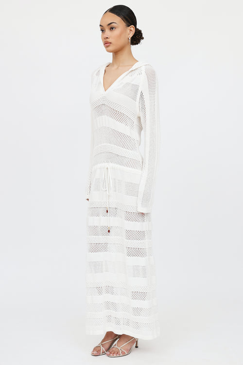 Zimmermann Crochet Hooded Dress