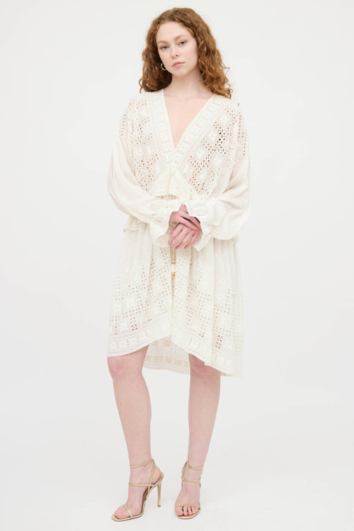 Zimmermann Eyelet Ruffle Dress