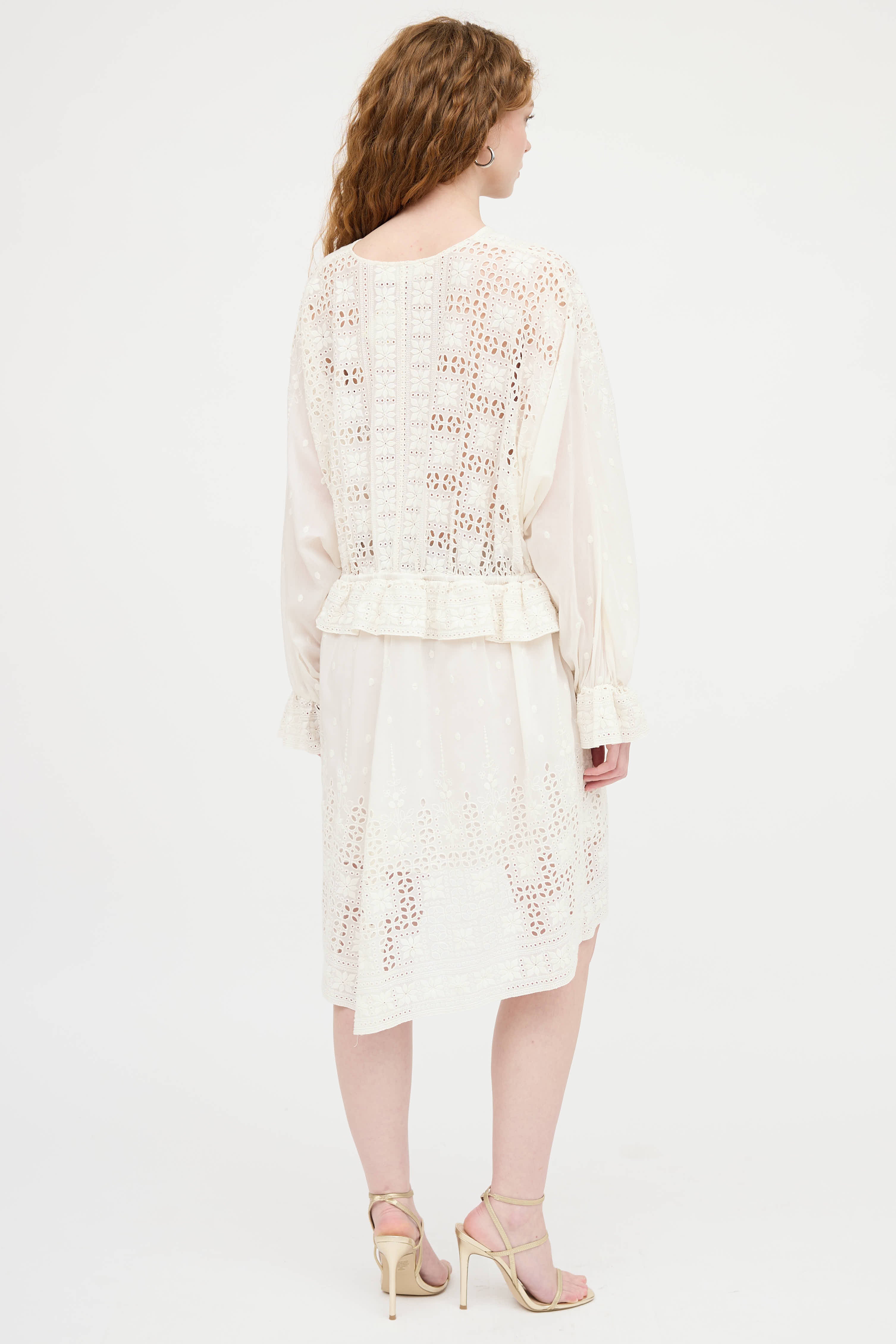 Zimmermann Eyelet Ruffle Dress