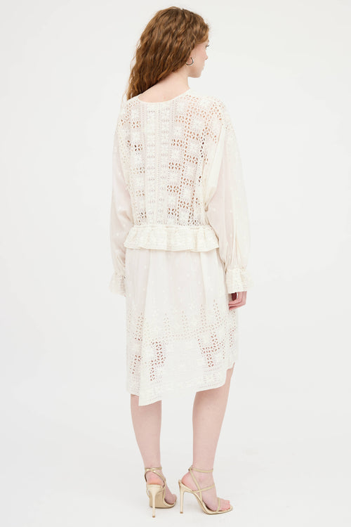 Zimmermann Eyelet Ruffle Dress