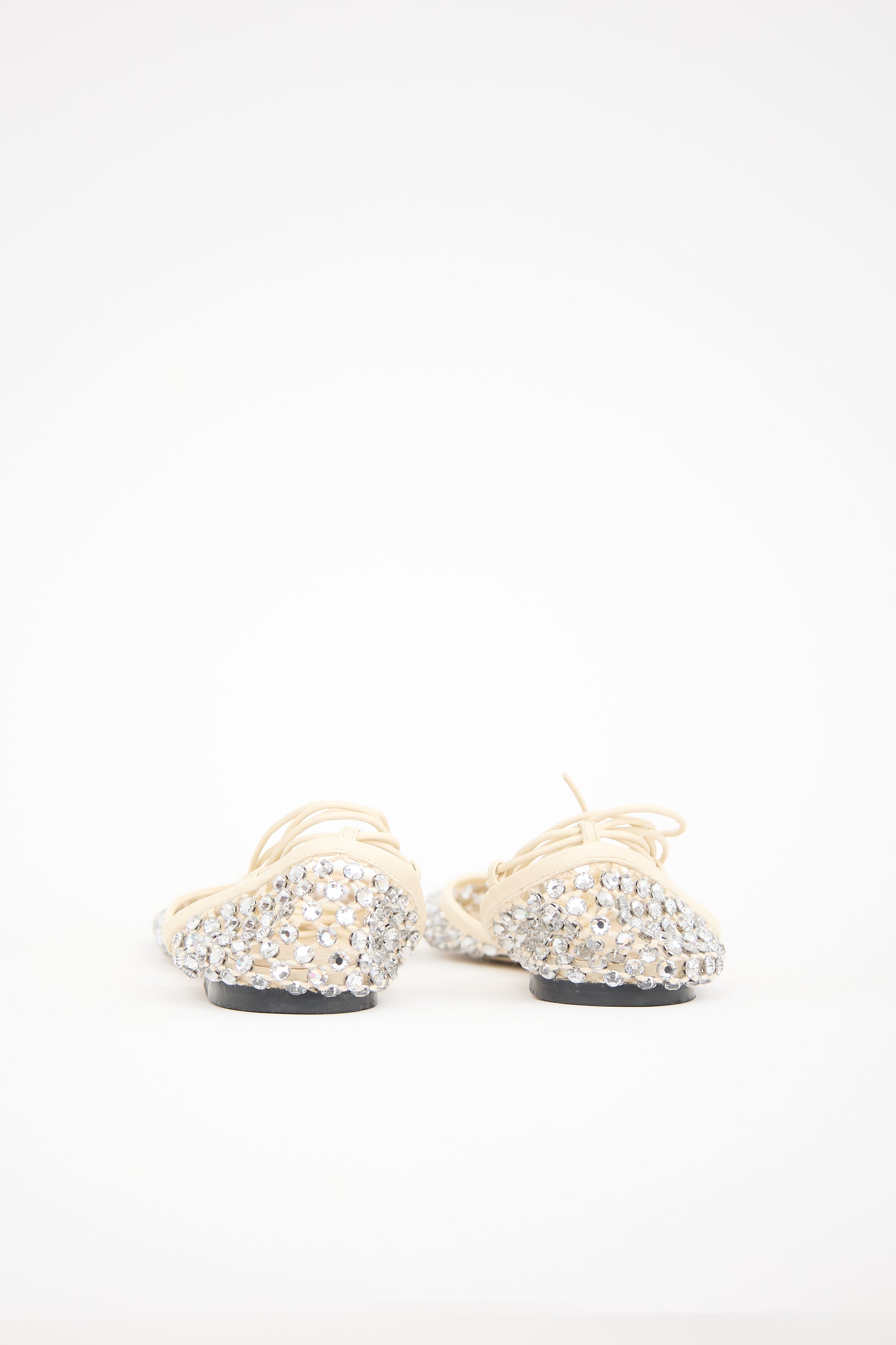 Bottega Veneta Leather Sparkle Stretch Sandal