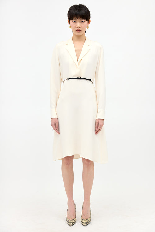 Celine Silk Collared Dress