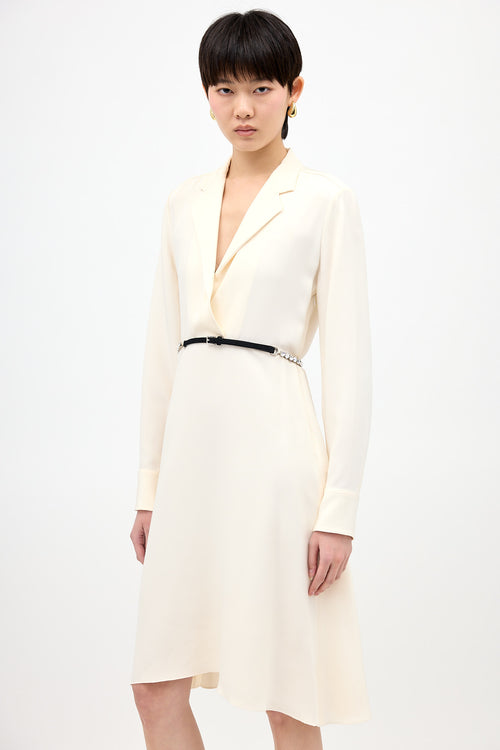 Celine Silk Collared Dress
